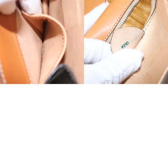 CELINE Macadam Canvas Hand Bag Pvc Leather Brown Gold - Picture 13 of 13